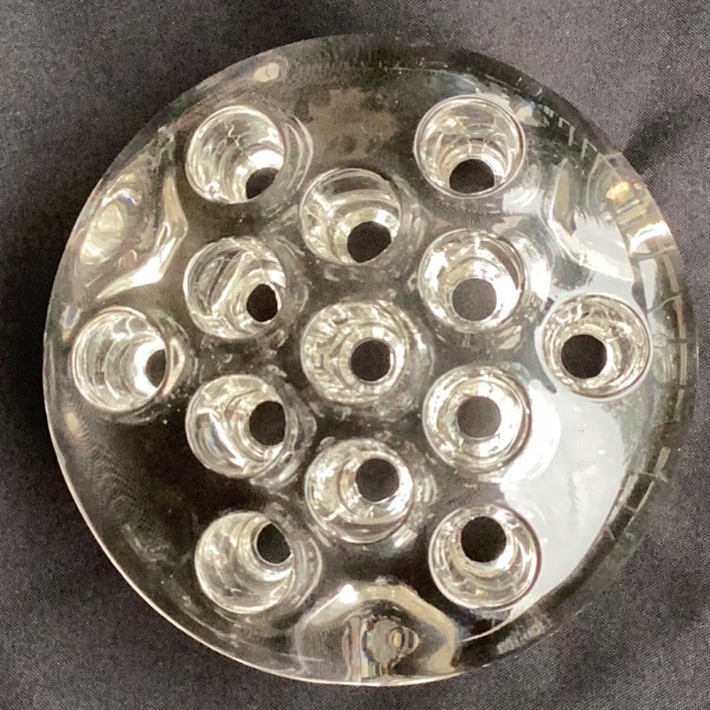 Flower Frog Clear Glass 13 Holes